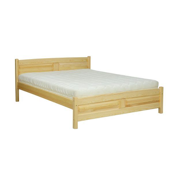 eoshop Drevená posteľ LK104, 120x200, borovica (Farba dreva: Šedá)
